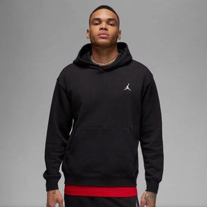 Michael Jordan Essential Fleece Pullover NWT Black Hoodie Sweatshirt Size M
